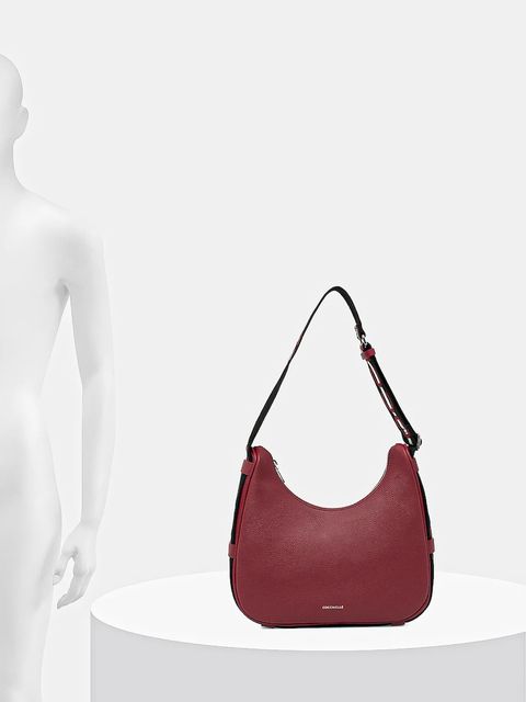 Coccinelle torebka skórzana RAQUEL kolor bordowy E1.SQ0.13.02.01