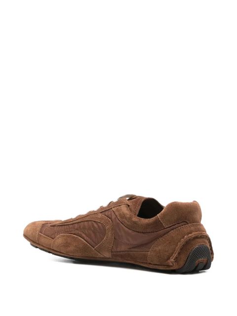 Prada Montecarlo Re-Edition 2005 topstitched sneakers - Brown
