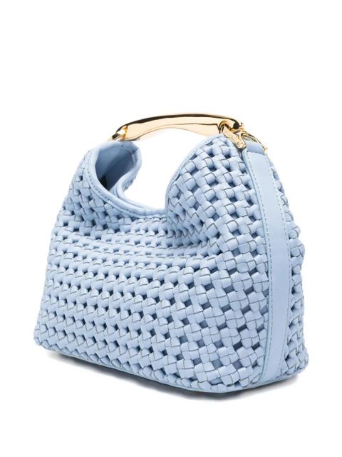 Elleme Boomerang woven top handle tote bag - Blue