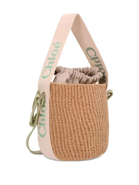 Chloé small Woodywoven bucket bag - Neutrals - zdjęcie produktu nr 2