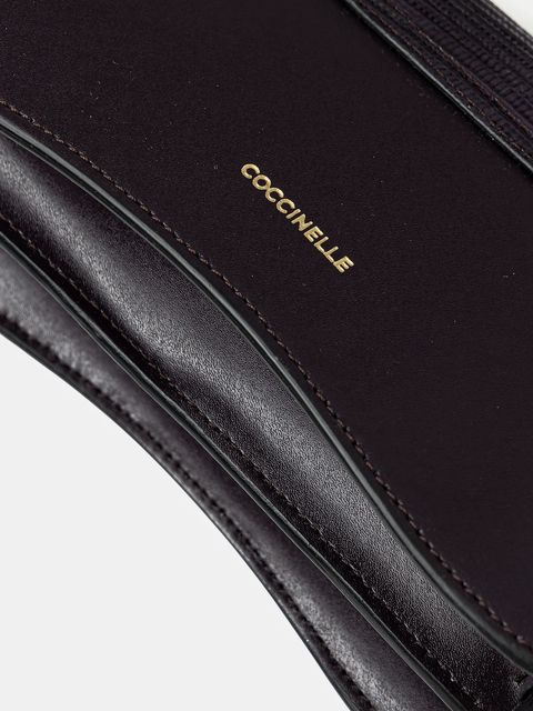 Coccinelle torebka skórzana COCCINELLE C-ME BIMATERI. kolor fioletowy E1.T1R.18.04.01