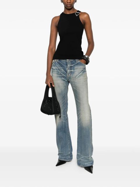 Blumarine heart-pin tank top - Black - zdjęcie produktu nr 2