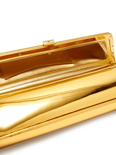 Amina Muaddi ami mirror clutch bag - Yellow