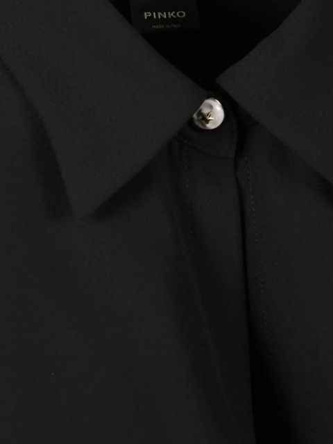 PINKO tie-waist wrap midi dress - Black