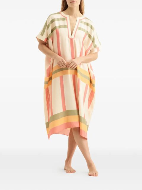 ERES Ice striped V-neck beach dress - Neutrals - zdjęcie produktu nr 2