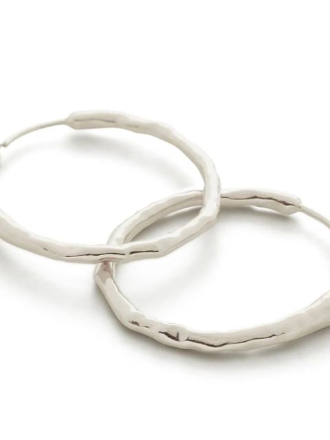 Monica Vinader Siren muse medium hoop earrings - Silver - zdjęcie produktu nr 2