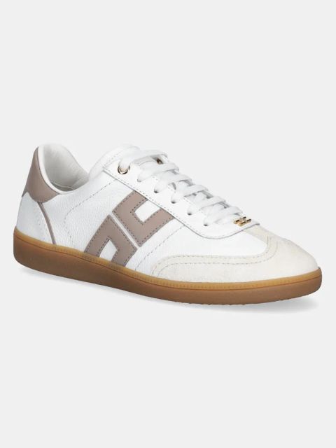 Elisabetta Franchi sneakersy skórzane damskie kolor biały SA50G51E2