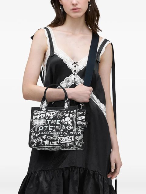 Marc Jacobs The Small Punk Scribble Canvas tote bag - Black - zdjęcie produktu nr 2
