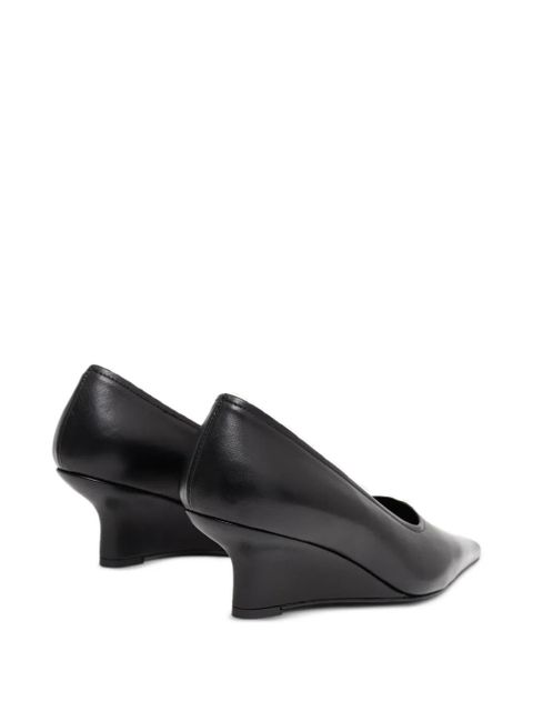 TOTEME 55mm pointed-toe leather pumps - Black
