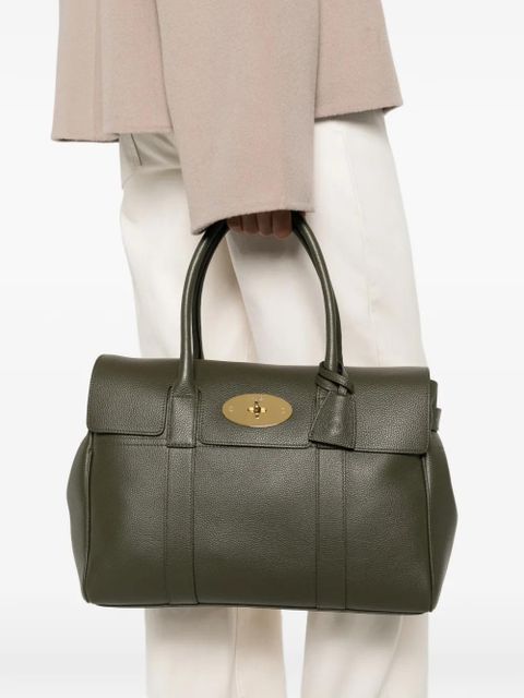 Mulberry Bayswater flap-top leather tote bag - Green - zdjęcie produktu nr 2