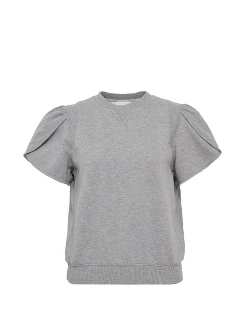 3.1 Phillip Lim tulip-sleeve crop-top - Grey - zdjęcie produktu nr 1