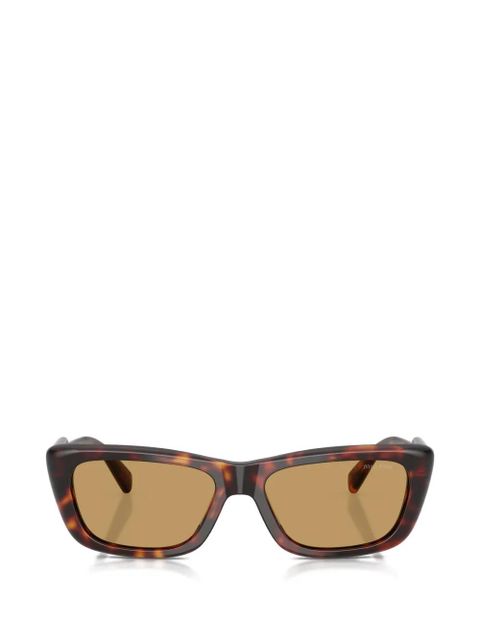 Miu Miu Eyewear rectangle-frame sunglasses - Brown - zdjęcie produktu nr 1