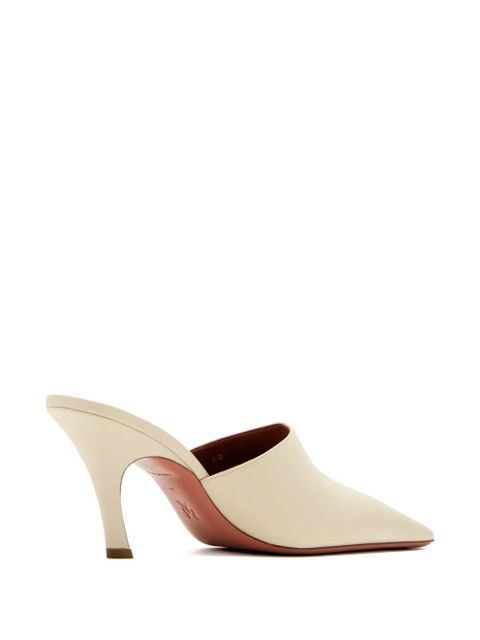 Amina Muaddi Jamie square-toe heeled mules - Neutrals - zdjęcie produktu nr 2