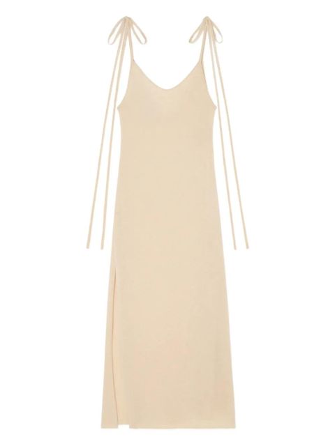 Alanui tie-strap finest maxi dress - Neutrals - zdjęcie produktu nr 1