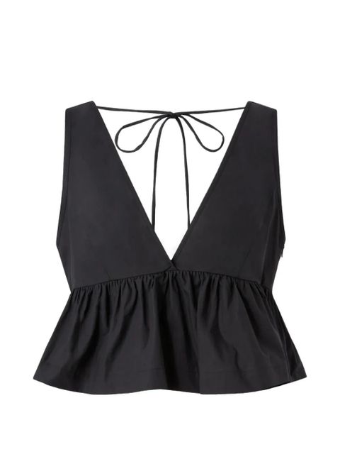 PINKO V-neck tie-fastening top - Black - zdjęcie produktu nr 1