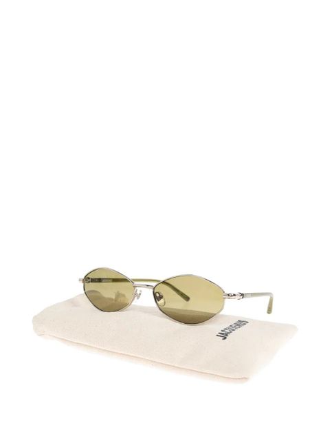 Jacquemus oval-frame sunglasses - Silver
