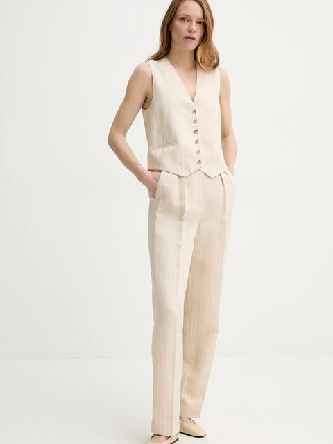 BA&SH kamizelka z domieszką lnu PATSY - zdjęcie produktu nr 2