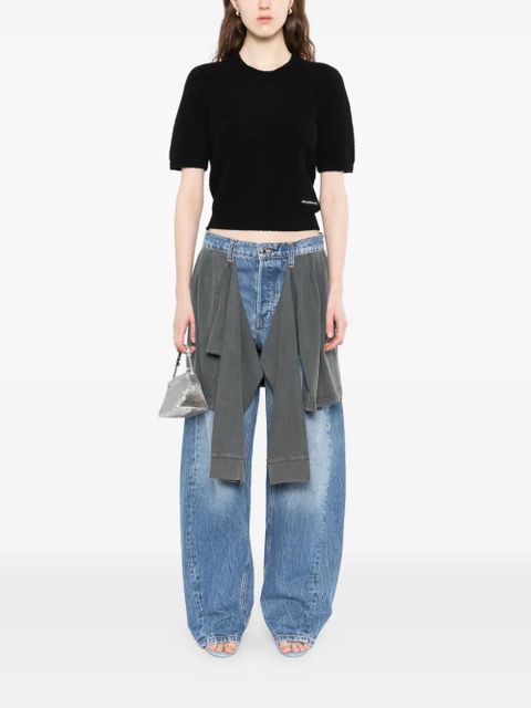 Alexander Wang short sleeve top - Black - zdjęcie produktu nr 2