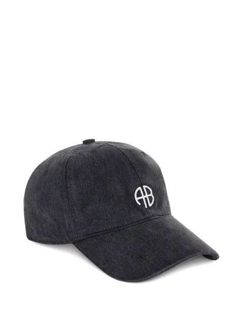 ANINE BING Jeremy embroidered cap - Grey