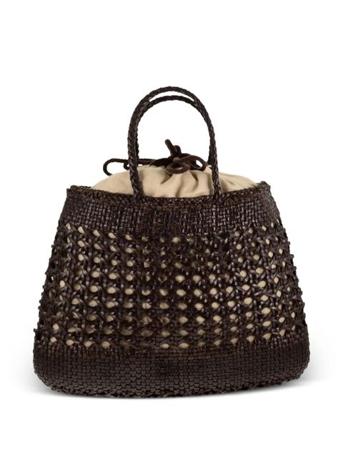 DRAGON DIFFUSION Santa Cano braided tote bag - Brown - zdjęcie produktu nr 2