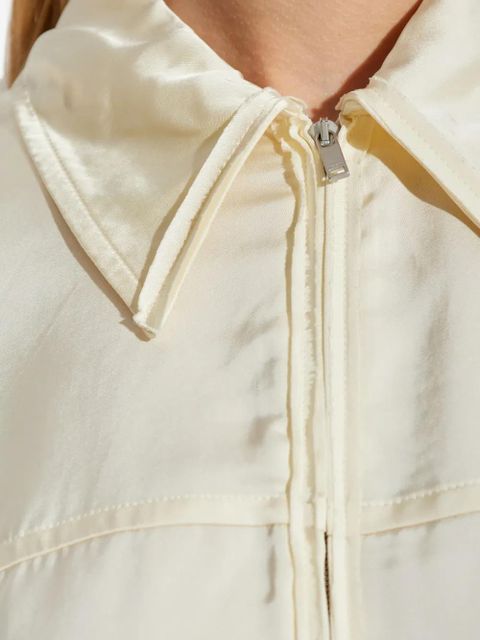 Jil Sander zip-front collared shirt - Neutrals