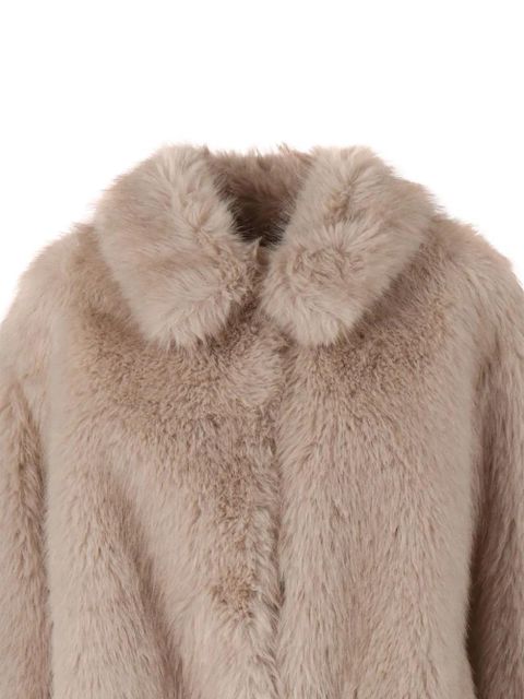 Weekend Max Mara fleece collared jacket - Neutrals