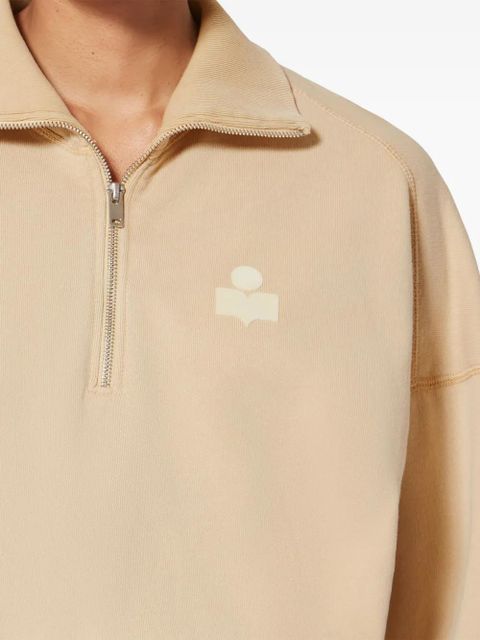 MARANT ÉTOILE Ross zip sweatshirt - Neutrals