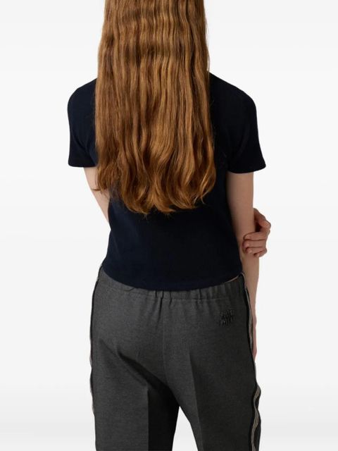 Miu Miu ribbed turtleneck sweater - Blue