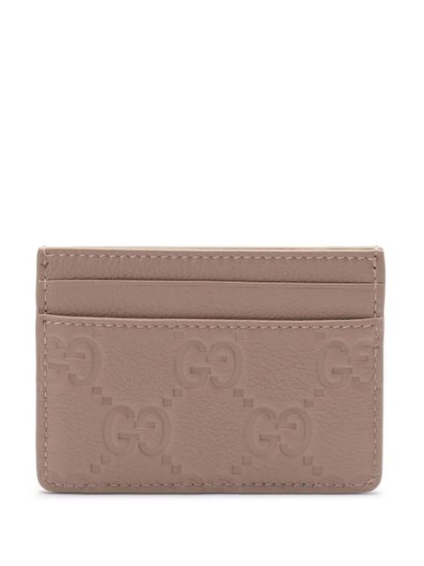 Gucci GG Emblem card holder - Neutrals - zdjęcie produktu nr 2