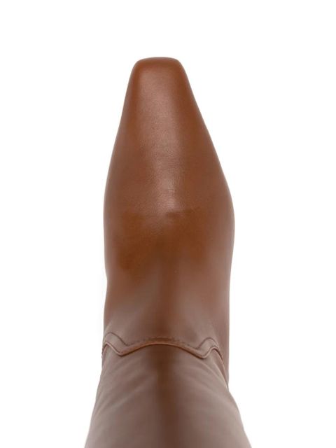 Paris Texas Bettina square-toe boots - Brown