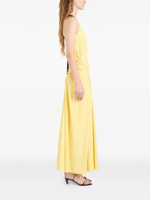 Proenza Schouler Sirena crinkled one-shoulder maxi dress - Yellow