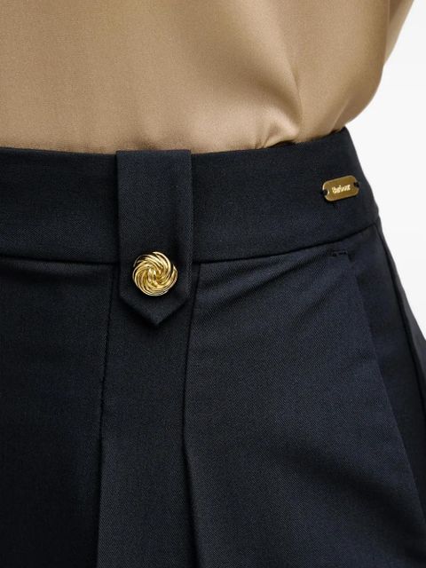 Barbour Avery gold-tone button pleated trousers - Blue