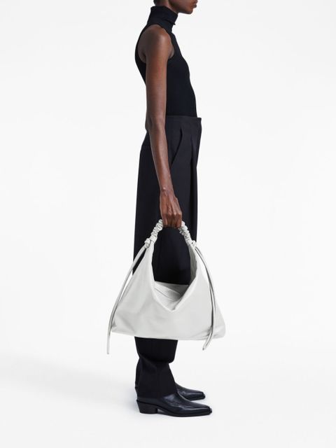 Proenza Schouler large Drawstring leather shoulder bag - White