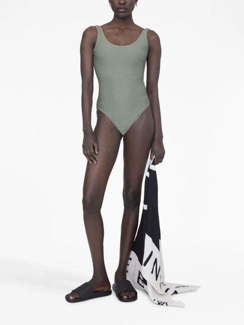 ANINE BING Jace scoop-neck bodysuit - Green - zdjęcie produktu nr 2