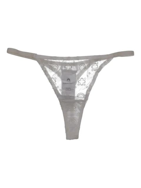 Marine Serre patterned thong - Grey - zdjęcie produktu nr 1