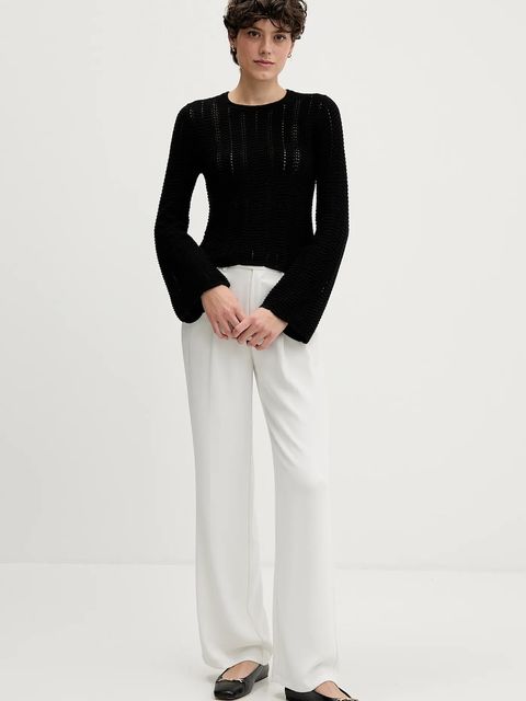 Sisley sweter bawełniany damski kolor czarny lekki 1494M106O - zdjęcie produktu nr 2