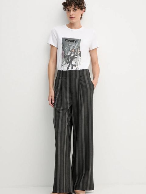 Dkny t-shirt KNIT TOPS damski kolor biały P5MOHWNA