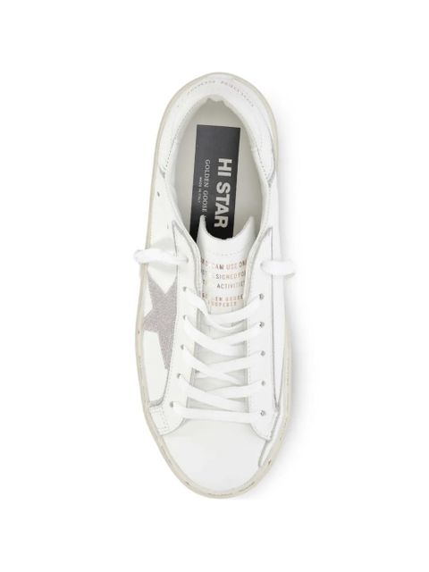 Golden Goose star leather sneakers - White
