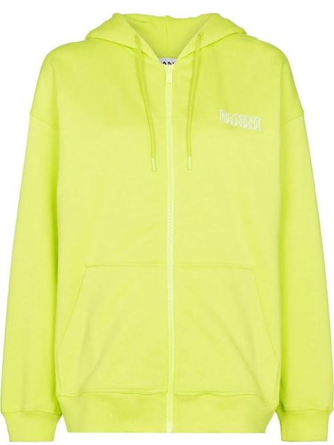 GANNI Software Isoli zipped hoodie - Green - zdjęcie produktu nr 1