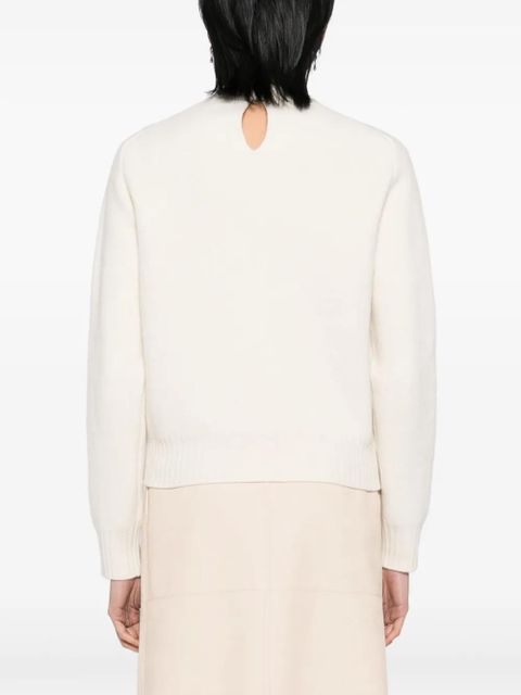 Jil Sander long-sleeve crew-neck jumper - Neutrals