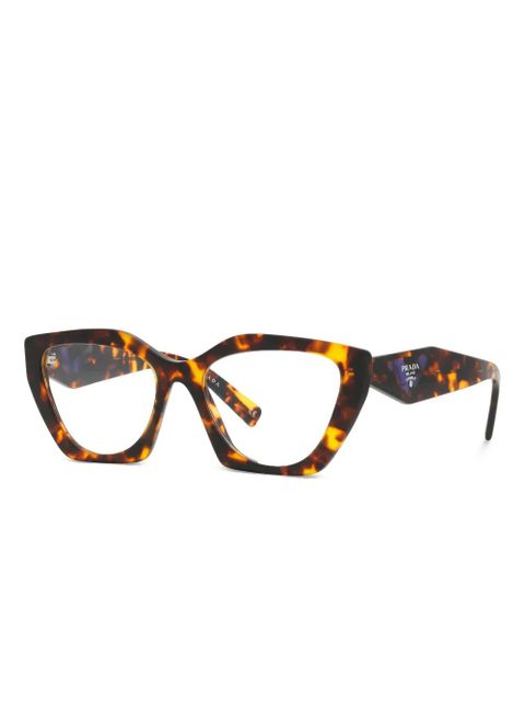 Prada Eyewear cat eye-frame glasses - Brown