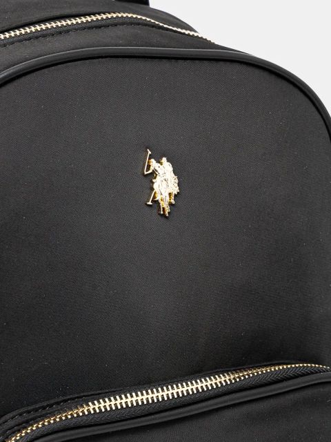 U.S. Polo Assn. plecak Houston damski kolor czarny mały gładki BEUHU6388WZC