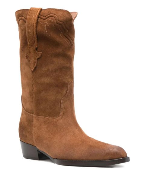 Paris Texas 40mm Hilda suede boots - Brown - zdjęcie produktu nr 2