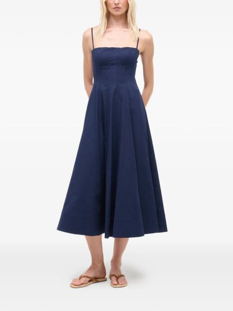 STAUD Wylie midi dress - Blue - zdjęcie produktu nr 1