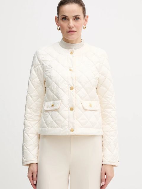 Tommy Hilfiger kurtka puchowa kolor beżowy przejściowa WW0WW47449 - zdjęcie produktu nr 1