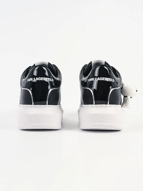 Karl Lagerfeld sneakersy skórzane KAPRI damskie kolor czarny KL62536C