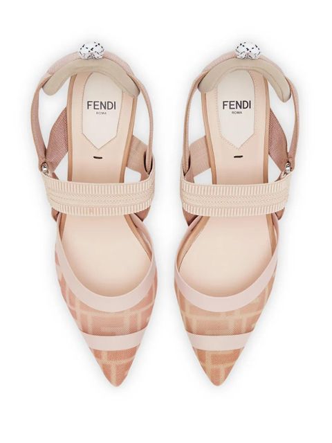 FENDI Colibrì FF motif slingback pumps - Pink