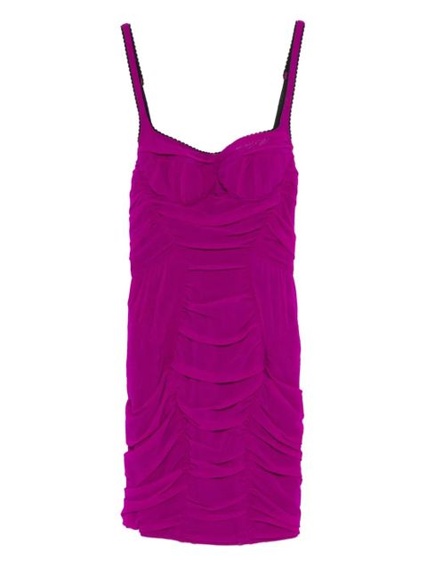 The Attico ruched mini dress - Purple - zdjęcie produktu nr 1