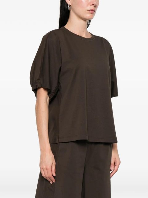Max Mara ruffled T-shirt - Brown