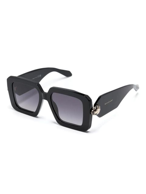 Bvlgari Serpenti oversize sunglasses - Black - zdjęcie produktu nr 2